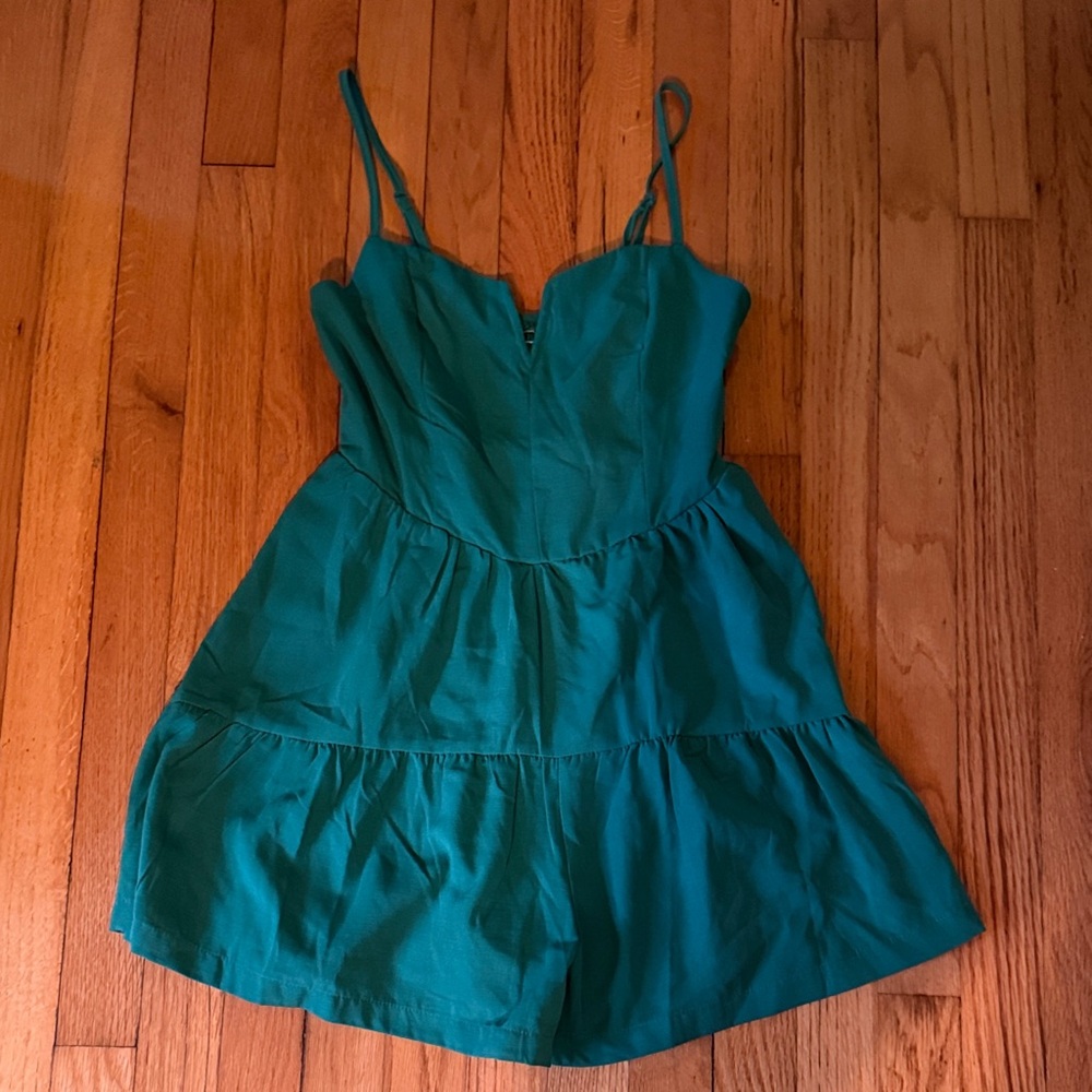 Kelly Green Romper